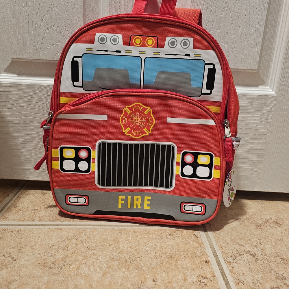Fire Truck Kids Backpack